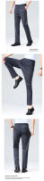 Pantalones Casuales Para Hombre Verano 29-42 Mallas Elásticas Suaves Y Frescas Sin Hierro Estilo Recto Ligeros Para El Día - details 90