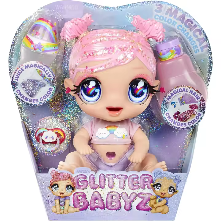 Glitter Babyz Cabello Rosa Color Change 586418 MGA - 1