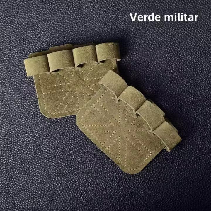 Guantes De Levantamiento De Peso De Cuero Protección De Mano Para Hombres Y Mujeres Gimnasia Ejercicios De Pesas Asistidas Agarraderas De Entrenamiento - 1