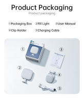 Luz De Auto-Selfie LED Portátil Recargable Para Cámara Luz De Rellenar Para Monitor De Teléfono Luz USB Para Portátil Tableta Computadora - details 16