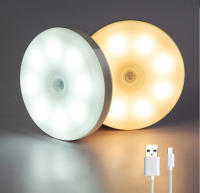 Lámpara Nocturna Inteligente LED Recargable Por USB Iluminación Automática De Emergencia Para Cabecera Armario Hogar Luz Sensor De Movimiento - details 2