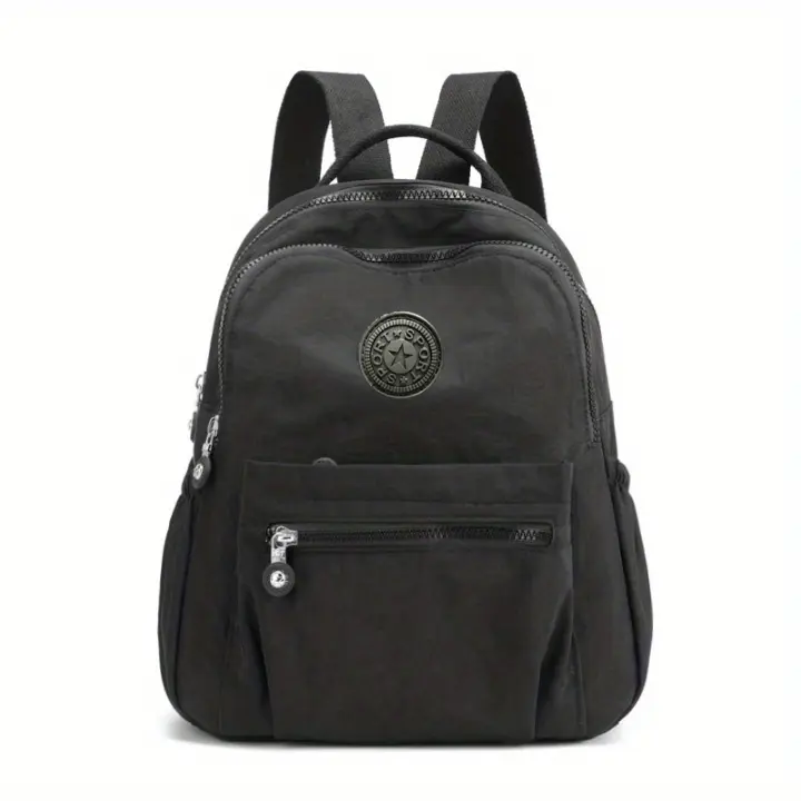 Mochipa De Nylon De Color Sólida Ligera Para Viajes Y Escuela - 1