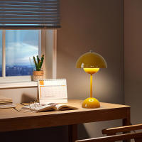 Lámpara de mesa nórdica con forma de capullo de flor, lámpara de ambiente decorativo, lámpara con forma de capullo de flor, lámpara de noche con forma de hongo, luz de noche roja - details 0