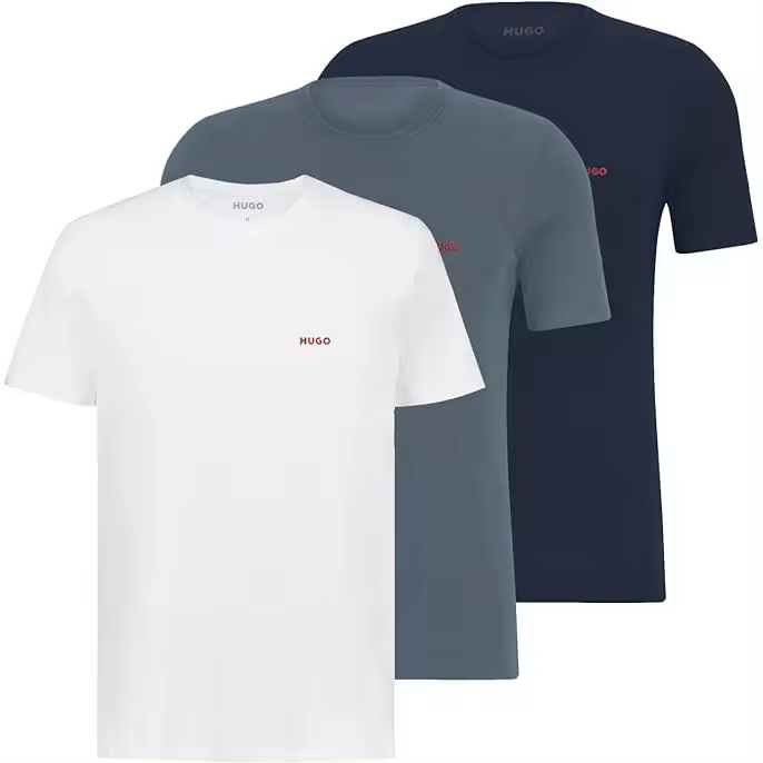 HUGO BOSS - .Camiseta RN Triplet P Underwear T (Pack de 3) para Hombre 50480088-125. - 1