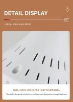 Lámpara De Techo Pequeña Multifuncional LED Moderna Con Control Remoto Silencioso Y Ventilador Invisible Para Sala De Estar Oficina Estudio 40cm - details 29