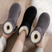 Botas De Nieve Para Mujer Extra Gruesas Con Forro De Lana Y Algodón Antideslizantes Y Cálidas Botas De Algodón Super Gruesas - details 0