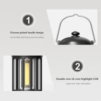 Luz de camping, Luz de camping LED vintage, Luz de camping recargable impermeable de emergencia COB - details 2