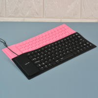 Teclado plegable de silicona de 85 teclas para PC, Notebook, tableta, portátil, Flexible, con cable, Mini USB, resistente al agua - details 6