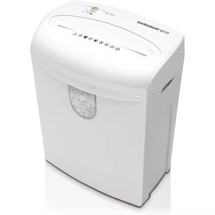 DESTRUCTORA TRITURADORA DE DOCUMENTOS IDEAL SHREDCAT 8220 CC 7 HOJAS-PARTÍCULAS - 1
