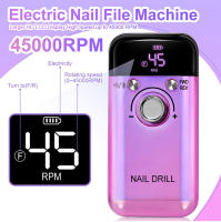 Máquina De Uñas Eléctrica Recargable 45000RPM Profesional Para Esmaltes De Gel Y Manicura Portátil Herramienta De Archivo De Uñas - details 1