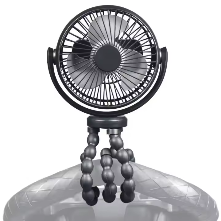 PORCHEDDU Ventilador plegable de escritorio USB, miniventrador de Mano para cochecito de Bebe al Aire Libre, Silencioso, Pequeño, múltiple, pulpo, Verano - 1