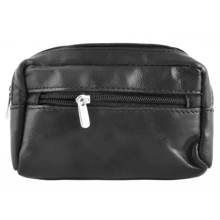 Estuche para llaves Excellanc de piel auténtica - 1