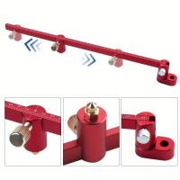 Regla De Dibujo Ajustable Compás De Aluminio Hallazgo De Centro Herramienta De Carpintería Fija Punto Marca Línea Calibradora - details 3