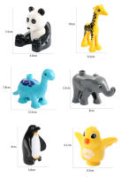 Juguetes Educativos De Bloques Grandes Para Niños Animal Set De Accesorios Con Conejo Pescado Oso Pollo Cerdo Pato Perro Gato Caballo Vaca Oveja Regalos - details 5