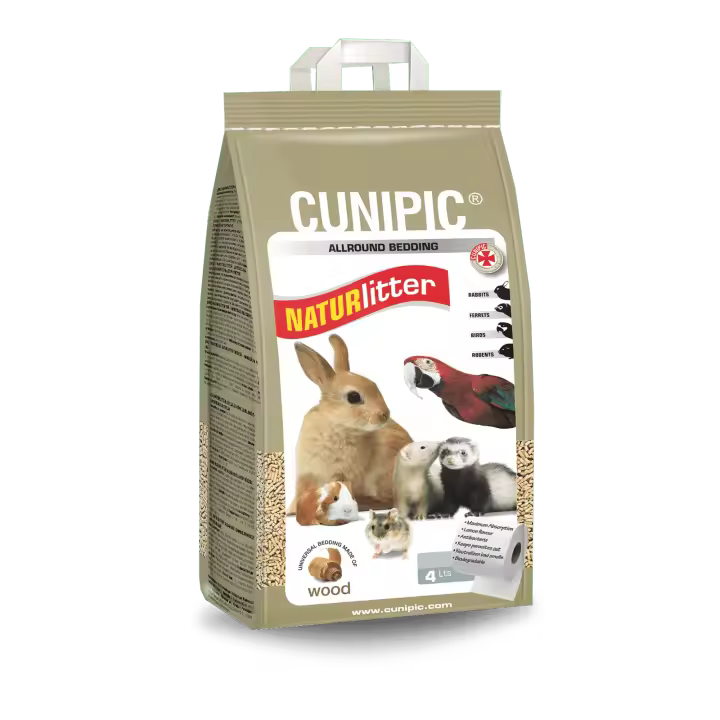 Naturlitter Madera Lecho Conejos y Roedores CUNIPIC 4 L - 1