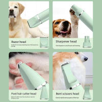 Cortador De Pelo Eléctrico Multifuncional Para Perros 4-en-1 Recortadora De Pelo Para Mascotas Herramientas De Baño Bajo Ruido Recargable - details 1