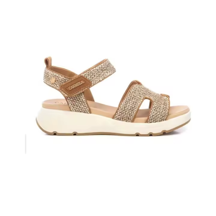 Sandalias marca Carmela modelo 162362-Camel para calzado mujer en color beig - 1