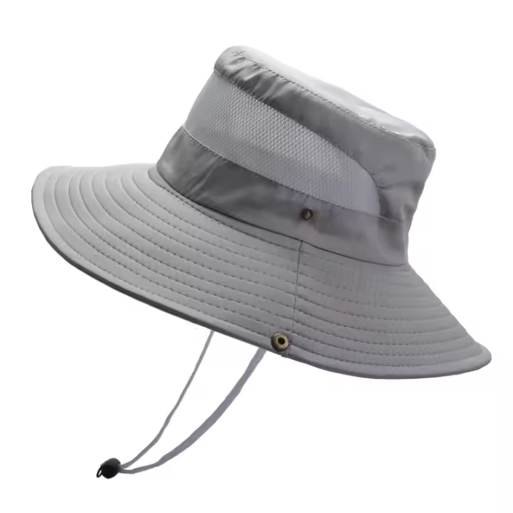 Sombrero De Pescador Panamá Unisex Verano Protección UV Con Pico Ancho Impermeable Y Secado Rápido Malla Transpirable Protección De Cuello - 1