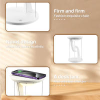 Lámpara De Escritorio LED Con Diseño Flotante Y Carga Inalámbrica 10W Control Táctil Iluminación De Noche Para Decoración Del Dormitorio - details 23