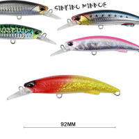 2PCS Señuelo De Pesca Duro 92mm/40g Minnow Para Bass Y Agua Salada Con Diseño Realista Para Atraer Grandes Peces - details 4
