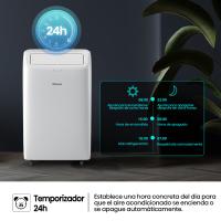 AIRE ACONDICIONADO PORTATIL HISENSE APC12QC 3500W COLOR BLANCO Y PANTALLA LED, CLASE A, PINGUINO AIRE ACONDICIONADO - details 1