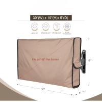 Cubierta Impermeable Para TV Al Aire Libre Tamaño 28-32 Pulgadas Color Caqui Cubierta Antipolvo Para Pantalla Plana De TV - details 1