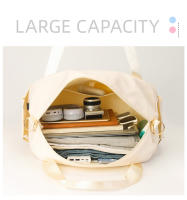 Bolsa De Gimnasio Grande Para Mujer Con Separador Seco Y Humedo Bolsa De Viaje Impermeable Con Bolsillo Para Zapatos Bolsa Deportiva De Yoga Portátil De Oxford - details 3