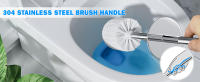 Cepillo De Inodoro Y Soporte 1pcs De Acero Inoxidable 304 Mango Largo Elegante Y Duradero Para Baño Cepillo De Limpieza Ergonómico - details 1