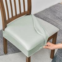 Cubiertas De Silla De Comedor En Cuero PU Impermeable Modernas Y Duraderas Antipolvo Para Hogar Y Hotel Cubierta De Cojín Elástica - details 68