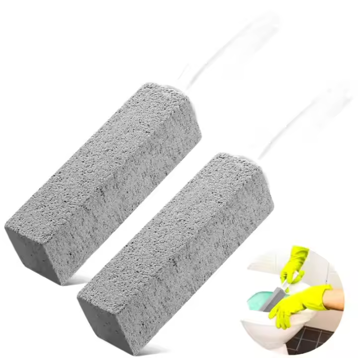 Pumice Toilet Con Mango Limpieza Para Inodoro Efecto De Eliminación De Cal Y Rusticidad Herramienta De Limpieza Para Baños - 1
