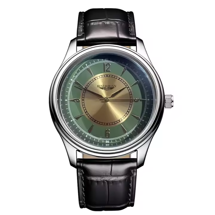 Reloj De Pulsera Para Hombre Marca Top Lujo Negocios Impermeable Reloj De Cuarzo De Cuero Para Hombres Reloj De Manos Handsome - 1