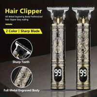 Afeitadora Eléctrica T9 Con Pantalla LCD Trimmer De Cabello Para Hombres Afeitadora Rápida Recargable Para Viajes Y Uso Doméstico - details 2