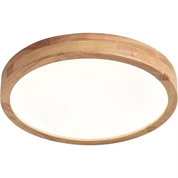 Plafón LED de Madera, 20W, Luz Blanca Neutra, Para Sala, Cocina, Oficina, Habitación Infantil - 1
