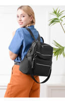 Mochila de PU retro europea y americana, mochila informal de gran capacidad para mujer - details 11