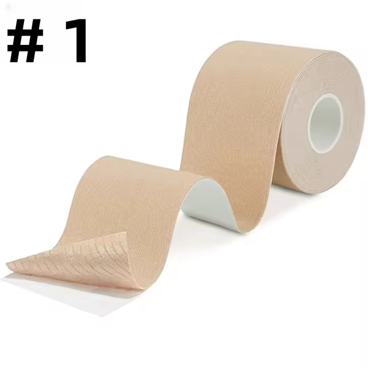 Cinta De Kinesiología Elástica 5cm X 5m Roll Uncut Hipoalergénica Y Impermeable Para Alivio Del Dolor Muscular Deporte Y Fitness - 1