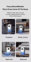 Deshumidificador Portátil Pequeño 1700ML Gran Capacidad Para El Hogar Y Oficina Silencioso Con Purificador De Aire Para Dormitorio Y Escritorio - details 9