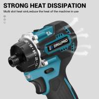 Destornillador Eléctrico Sin Cable De 1/4 Pulgada Con Torque De 280N.m Para Batería Makita 18V Herramienta Eléctrica Drillpro Para DIY En El Hogar - details 3
