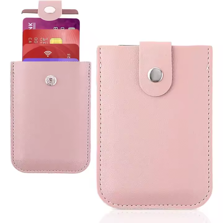 Cartera para tarjetas de Crédito extraible, tarjetero de cuero Apilado with bloqueo RFID, Organizer de tarjetas de Crédito with múltiples ranurass - 1