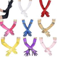 Guantes largos de satén compatibles con guantes de boda para mujer Guantes de rendimiento Guantes de satén - details 0