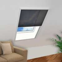 vidaXL Mosquitera Plisada de Ventanas Aluminio 60x80cm Rejilla Color Antracita,  Blanco,  Marrón y mas - details 1