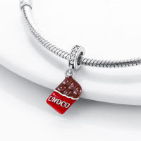 Encanto De Colgante De Árbol De Familia Platinado En Plata Para Pulsera De Bangle Y Collar DIY Regalo Con Doble Vuelo Aéreo - details 102