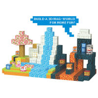 Juego De Bloques Magnéticos 3D Para Niños Y Niñas Modelo Arquitectónico DIY Juguetes STEM Regalos De Navidad Con 54-150 Piezas - details 10