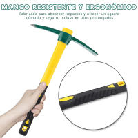 EasySpeed Piqueta de Albañil, Pico Pequeño Obras, Alcotana, Picachón Extrafuerte de Forja, Herramienta de Mano para Excavaciones, Albañilería, Reformas, Demolición, Acero Forjado,  Mango Resistente - details 4