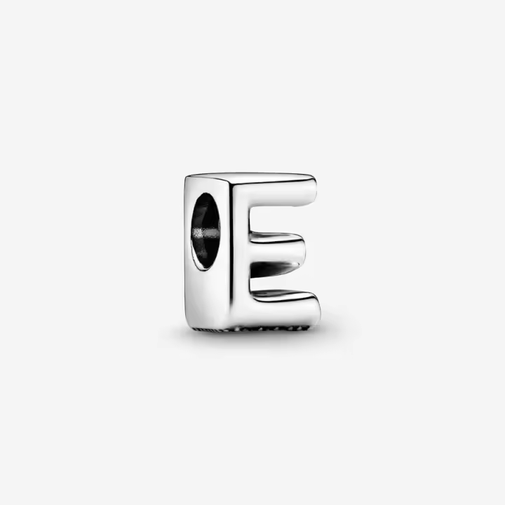 Charm Pandora 797459 en plata de ley Letra E - 1