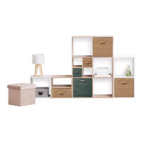 Caja de almacenamiento de tela - Cesta organizadora plegable - Motivos Florales - 31x31x31 - 5 FIVE - Varios Modelos - details 5