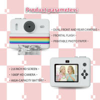 Cámara Digital Para Niños Con Impresora Térmica Portátil Fotografía HD 2.8 Pulgadas Juguete Educativo Para Niños Y Niñas Edad 3-12 Años - details 6