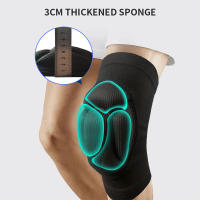 Protector De Rodilla Deportivo Elástico Y Grueso Para Protección Contra Colisiones Tamaño S M L XL Negro Para Baloncesto Y Voleibol - details 2