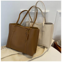 Bolso De Hombro Versátil De Cuero Suave Negro Minimalista Gran Capacidad Bolso De Tote Casual Para Mujer Estilo Inglés - details 24