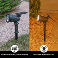 Luces De Punto Solar RGB LED Para Exterior IP65 Impermeables Ajustable Brillo Para Jardín Yard Árboles De Palma Escenario Decoración - details 7