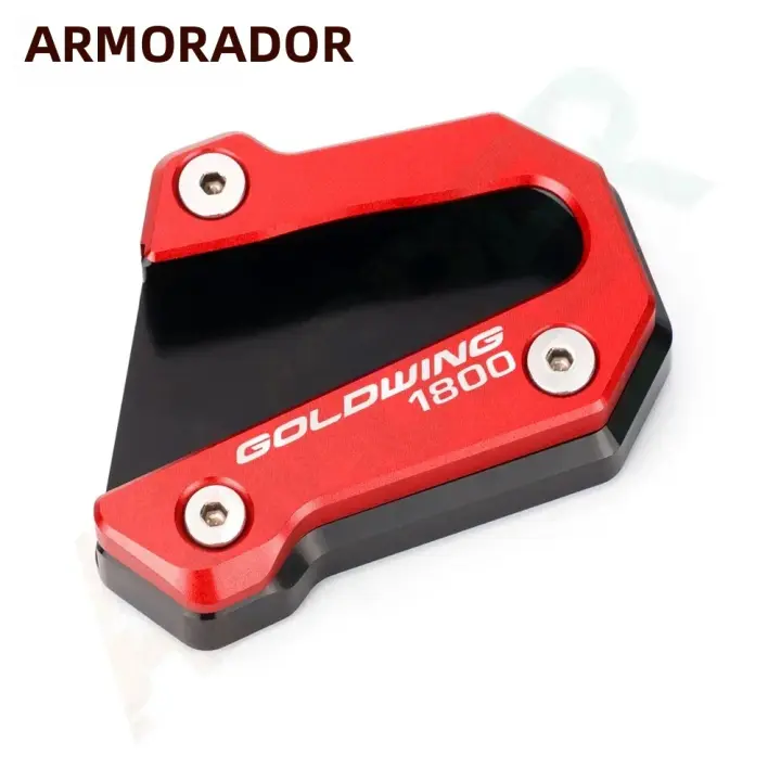 Soporte De Pies Para Moto CNC Goldwing GL1800 2018-2022 Accesorios De Motocicleta Extensión De Soporte Lateral Pieza De Aluminio Negro Rojo Azul Y Plata - 1